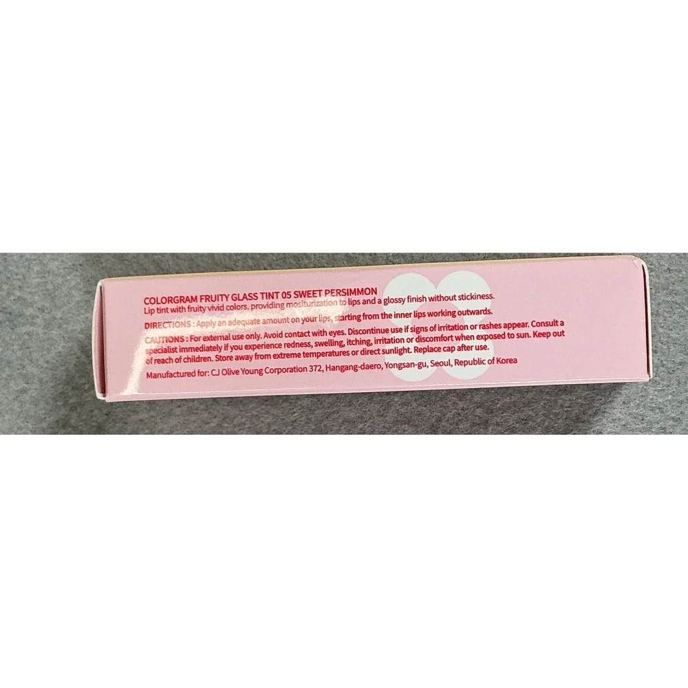 Colorgram Fruity Glass Tint 05 Sweet Persimmon Lip Tint 3g 0.1oz Korea NIB